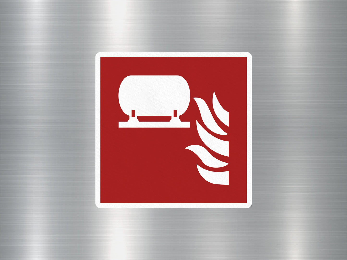 Fixed Fire Extinguisher Sign Sticker