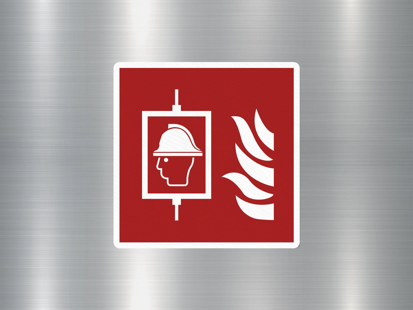 Firefighting Abstract Sign Sticker