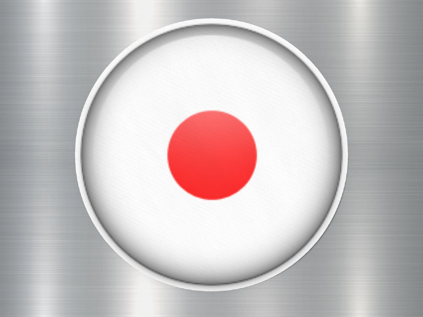 Japan Button Flag Sticker