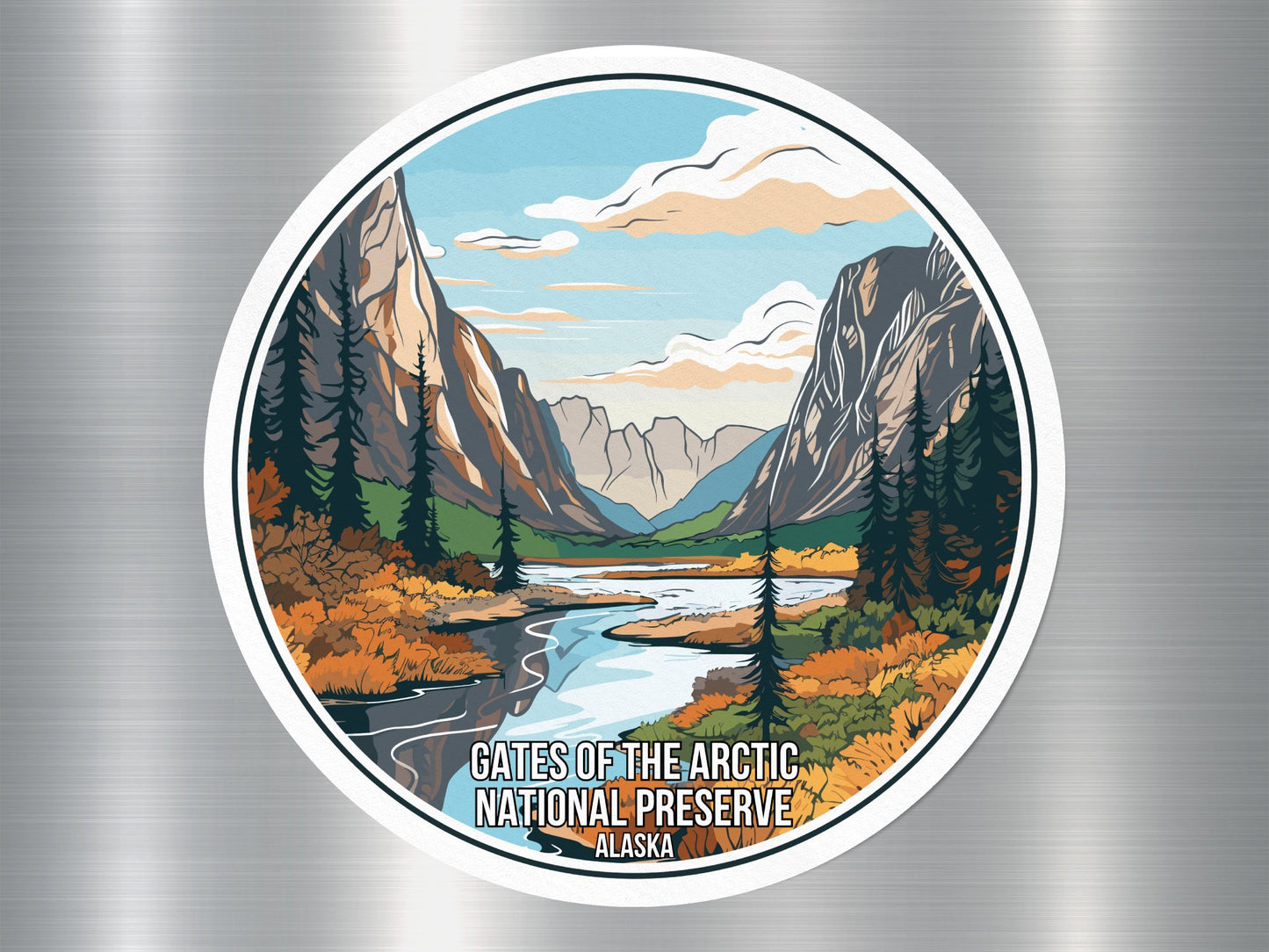 Gates of The Arctic Alaska US National Preserve Sticker