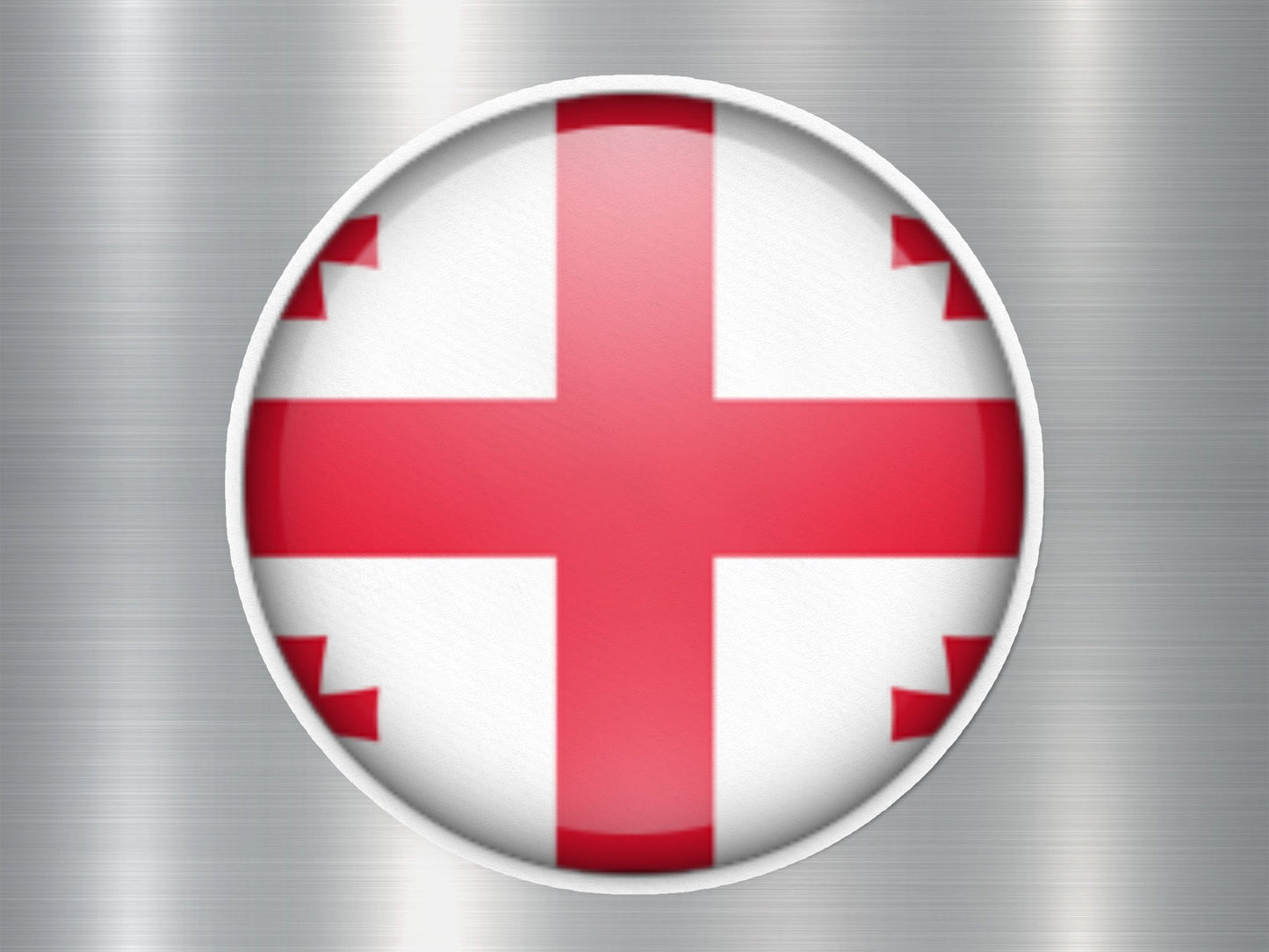 Georgia Button Flag Sticker