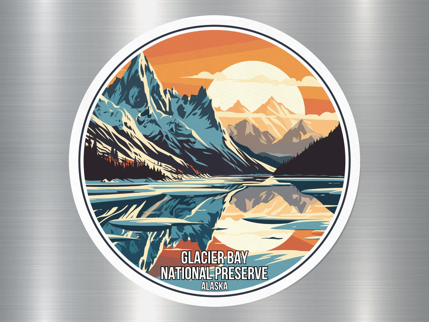 Glacier Bay Alaska US National Preserve Sticker