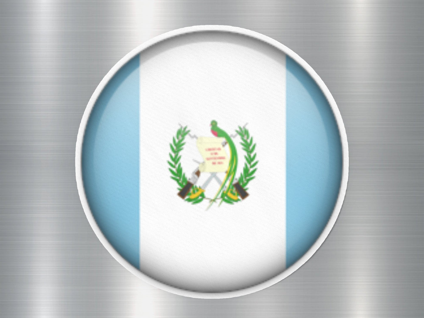 Guatemala Button Flag Sticker