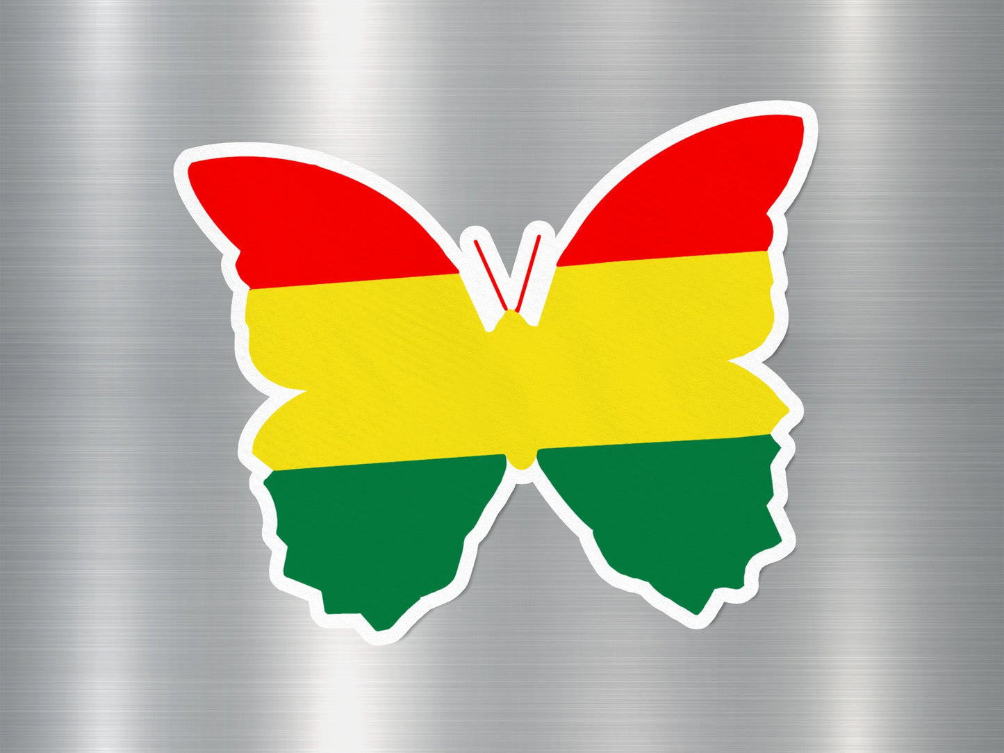 Ghana Butterfly Flag Sticker