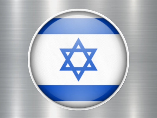 Israel Button Flag Sticker