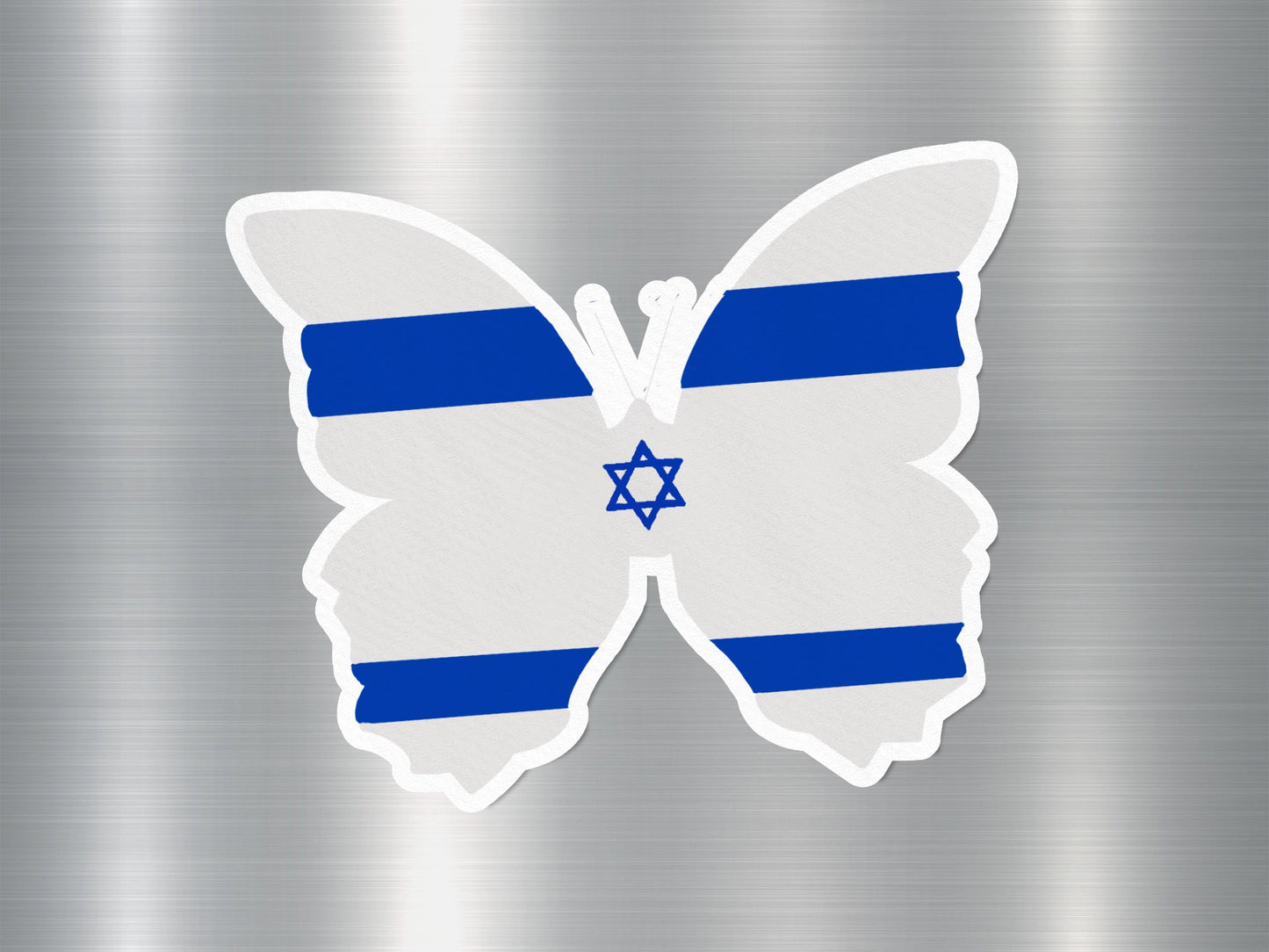 Israel Butterfly Flag Sticker