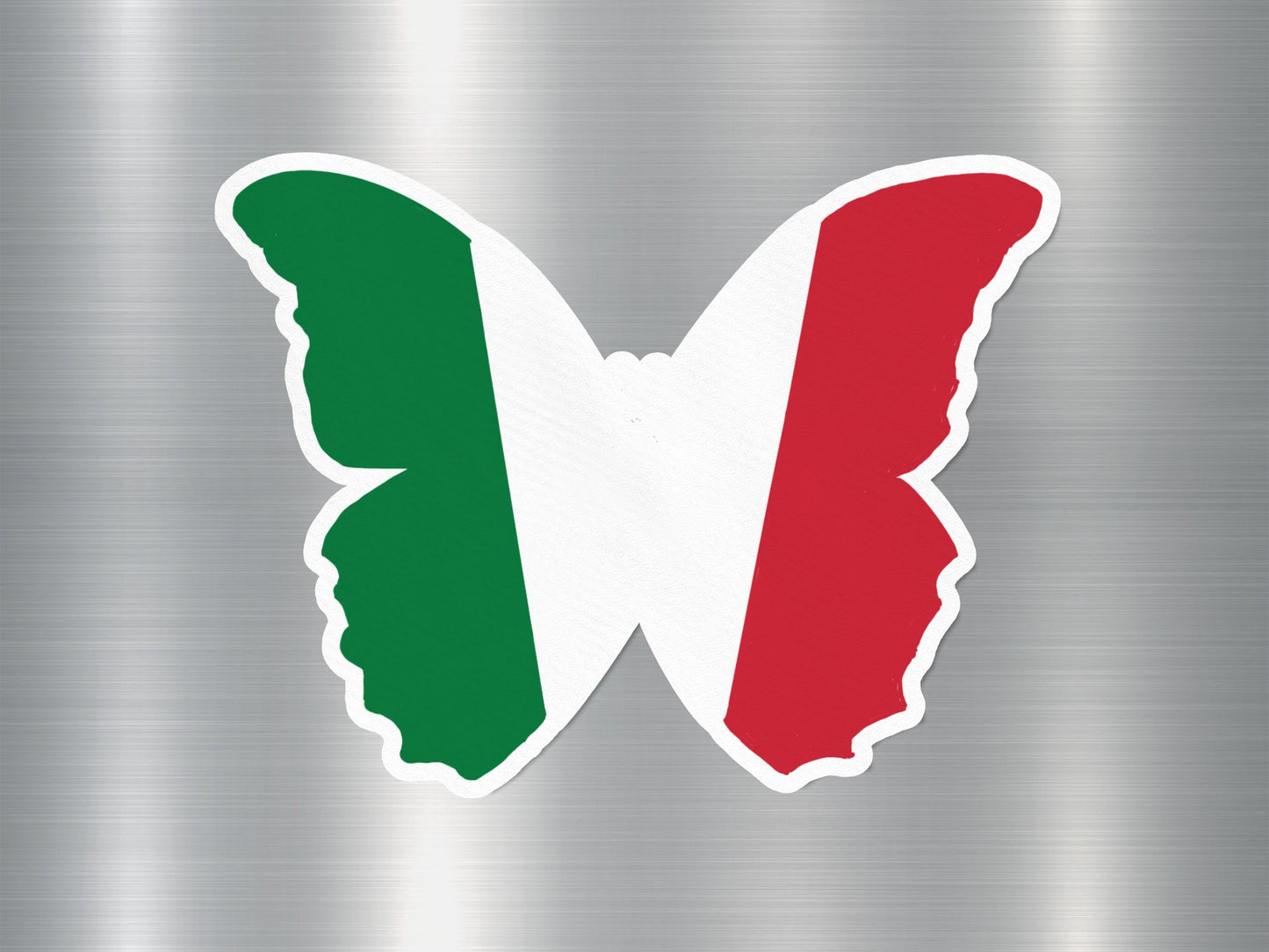 Italy Butterfly Flag Sticker