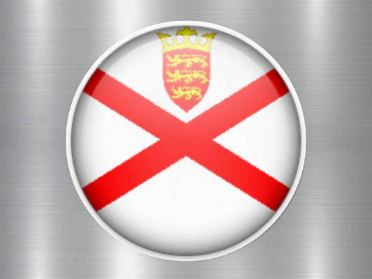 Jersey Button Flag Sticker