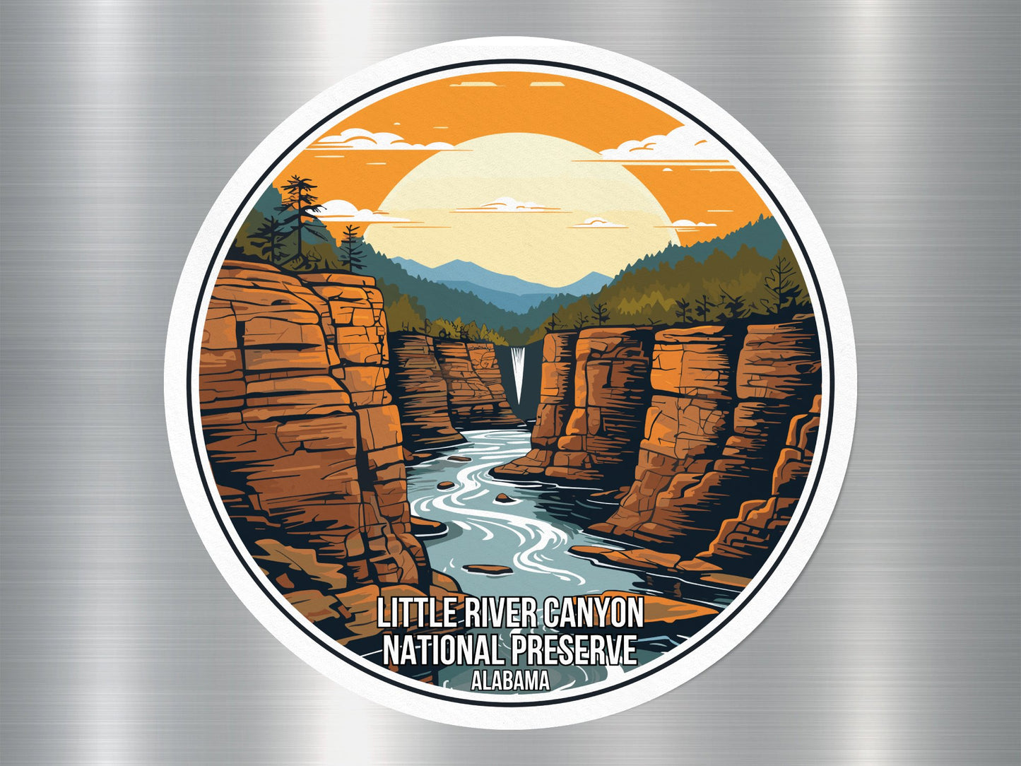 Little River Canyon Alabama US National Preserve Sticker