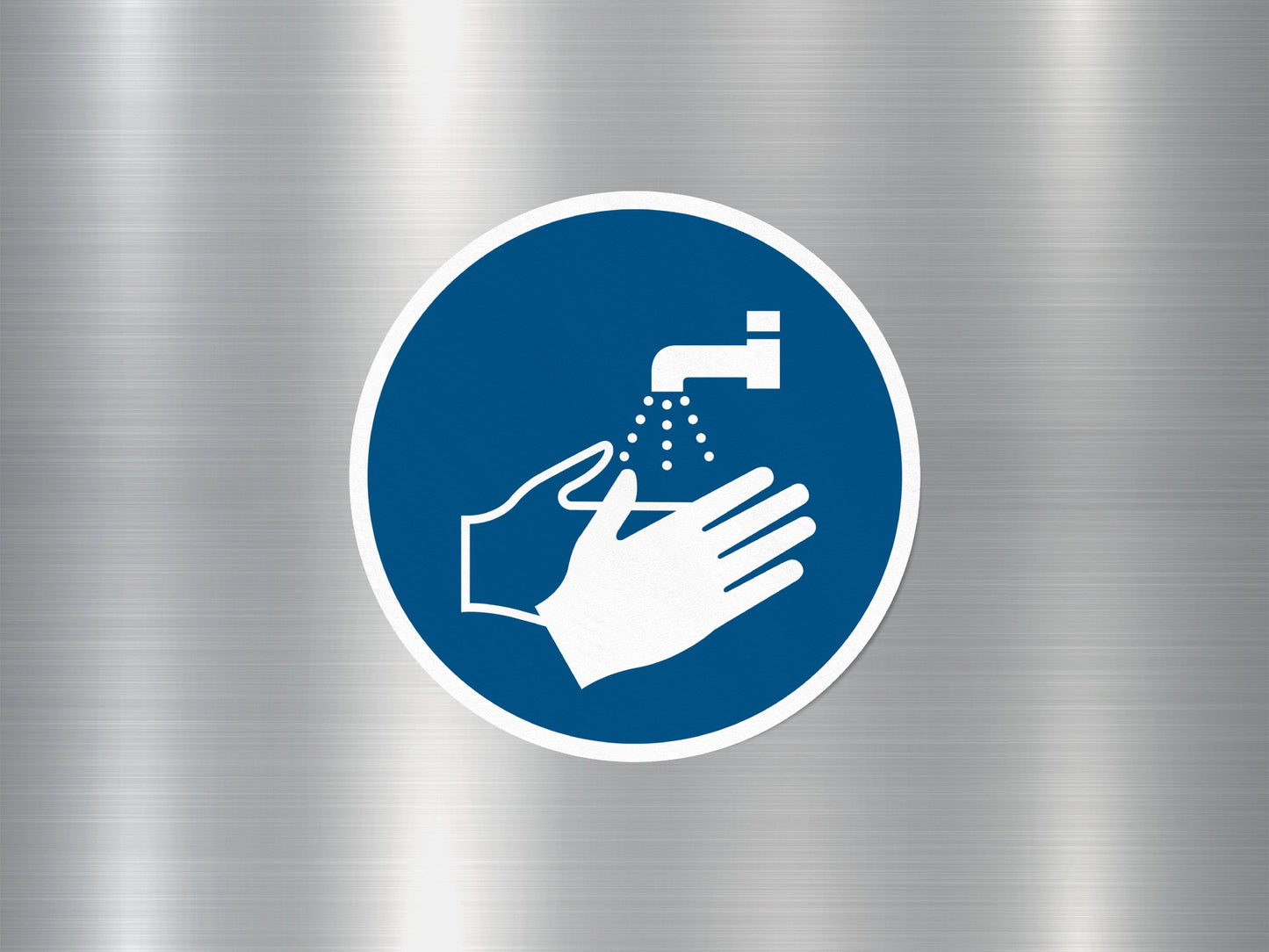 Hand Washing Sign Sticker