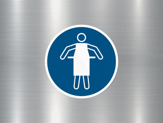 Protective Apron Sign Sticker