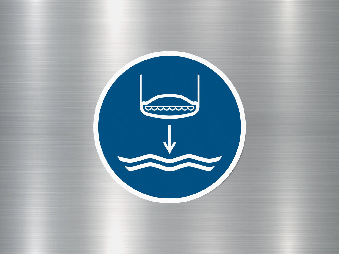 Lower Lifeboat Sign Sticker