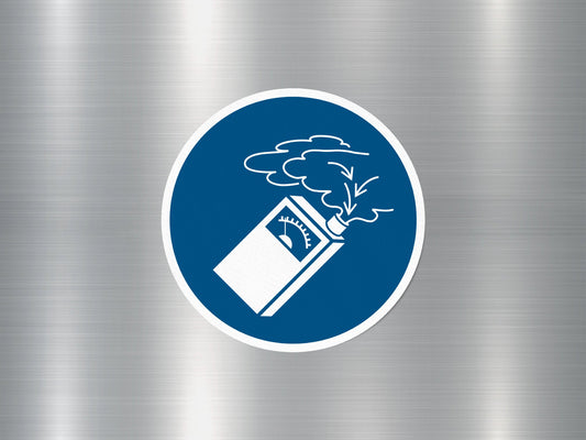 Gas Detector Sign Sticker