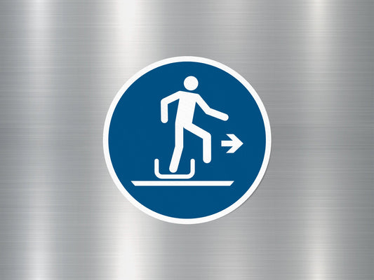 Alighting Right Sign Sticker