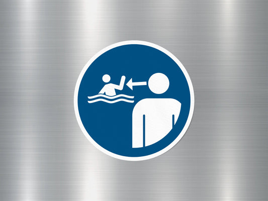 Supervise Children Sign Sticker