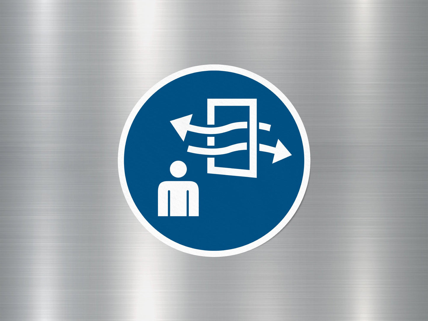 Wholesale Ventilation Sign Sticker