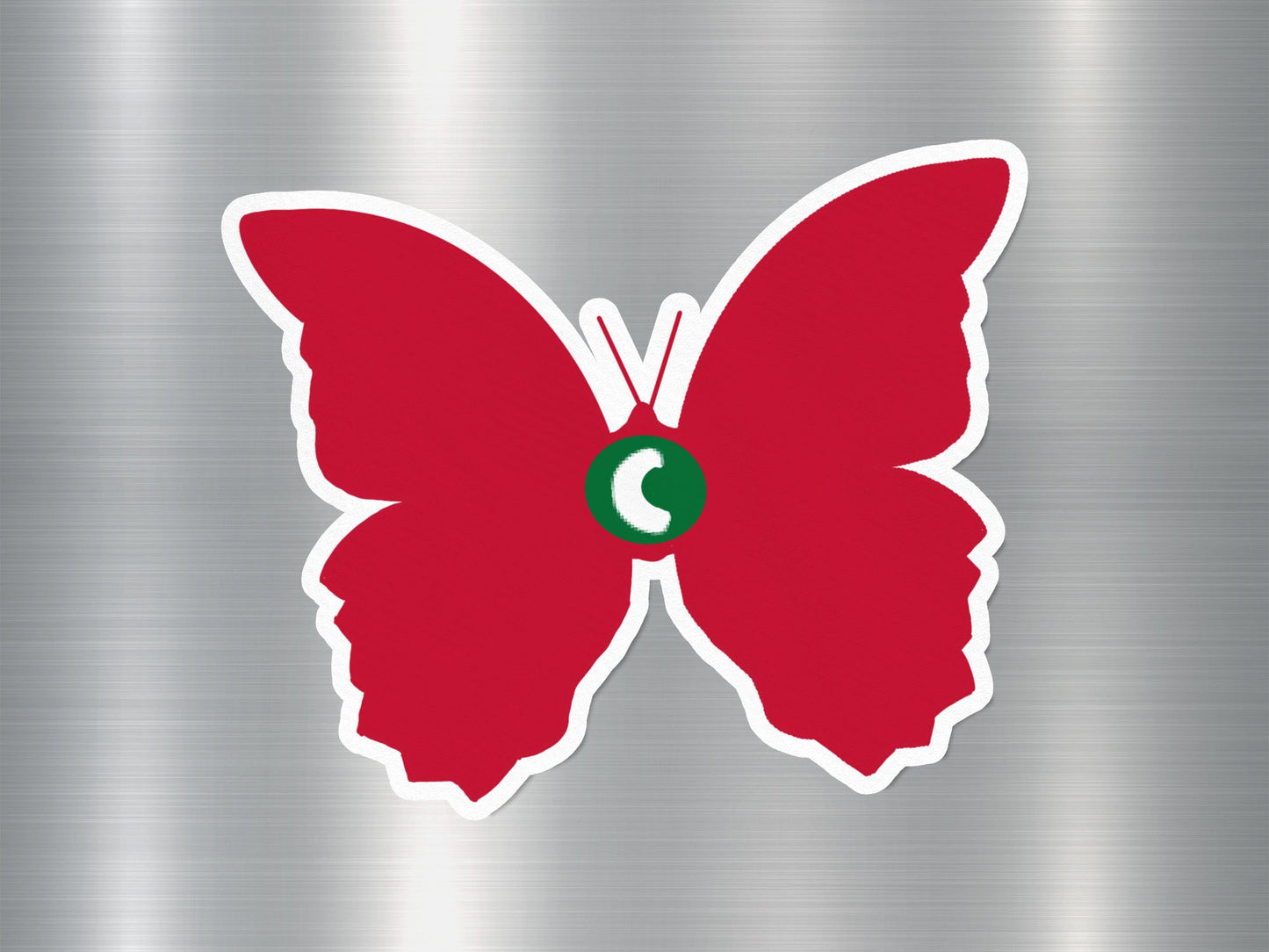 Maldives Butterfly Flag Sticker