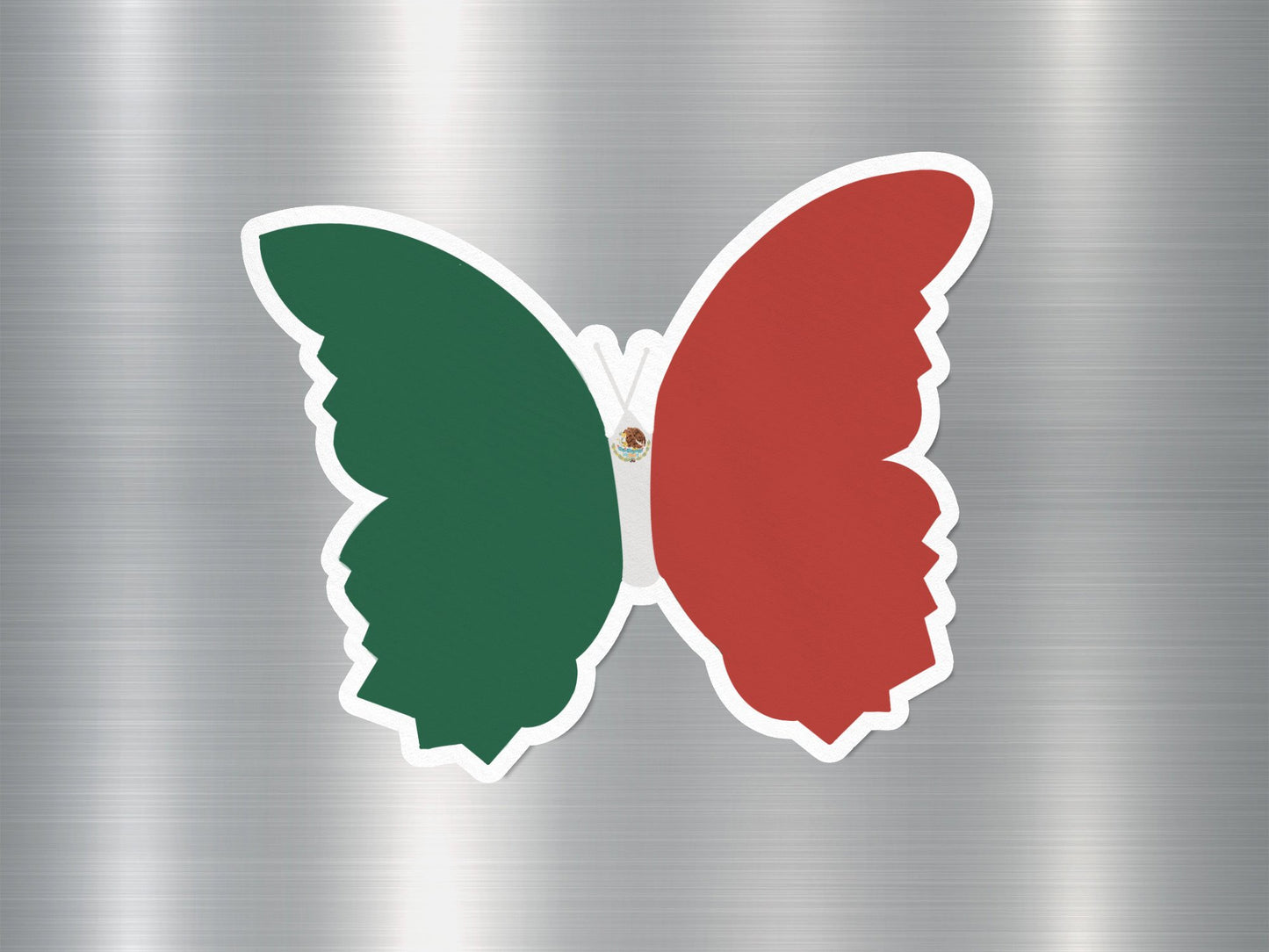 Mexican Butterfly Flag Sticker