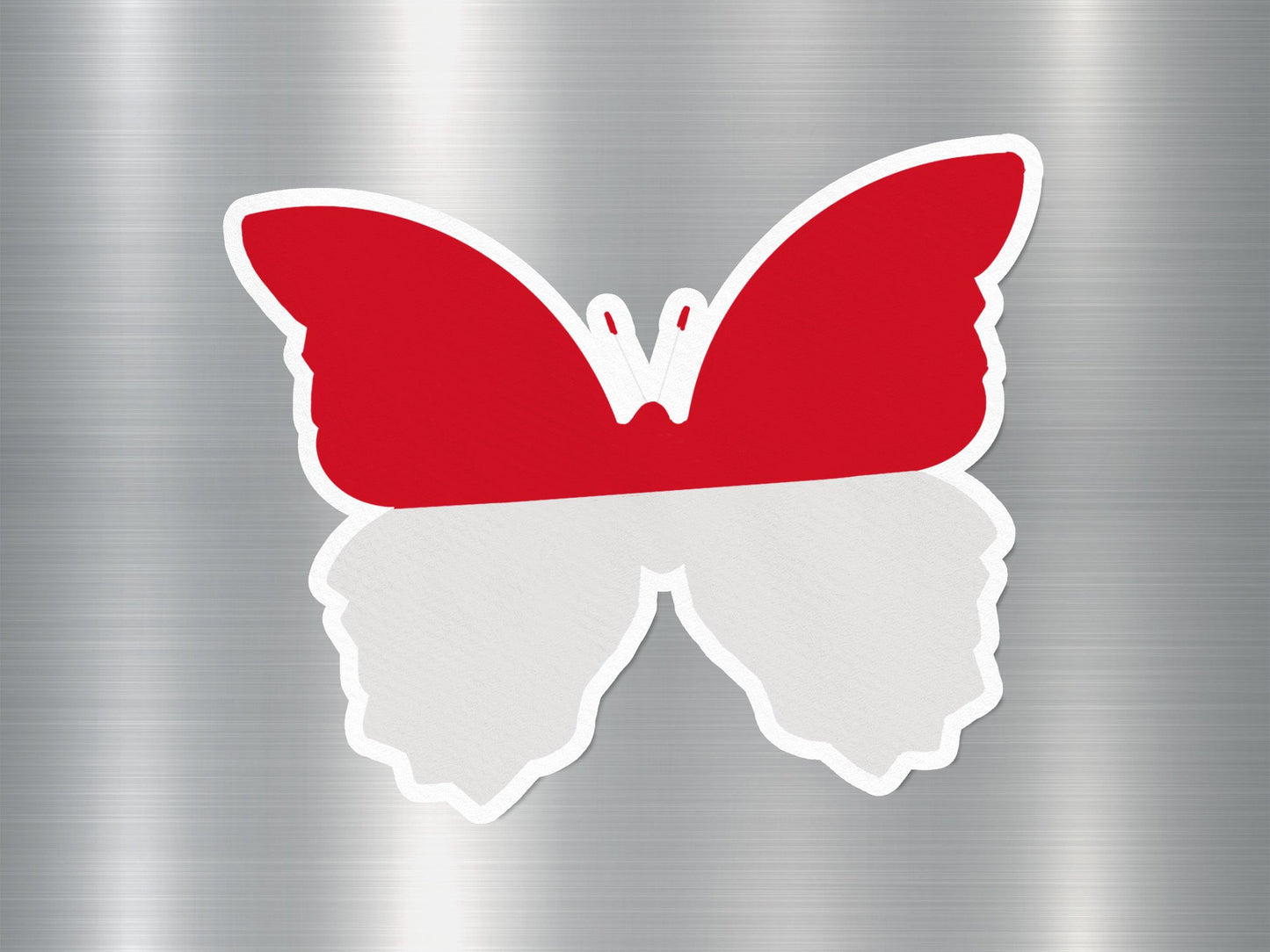 Monaco Butterfly Flag Sticker