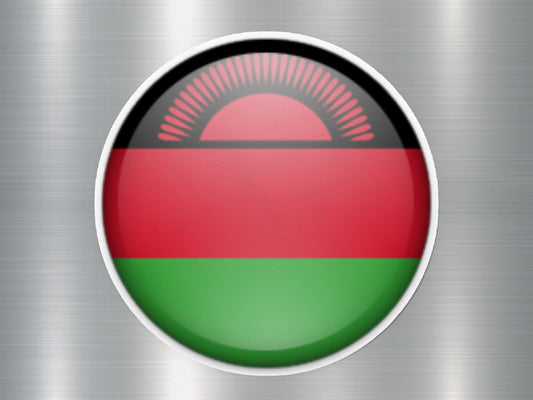 Wholesale Malawi Button Flag Sticker