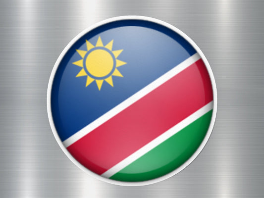 Wholesale Namibia Button Flag Sticker