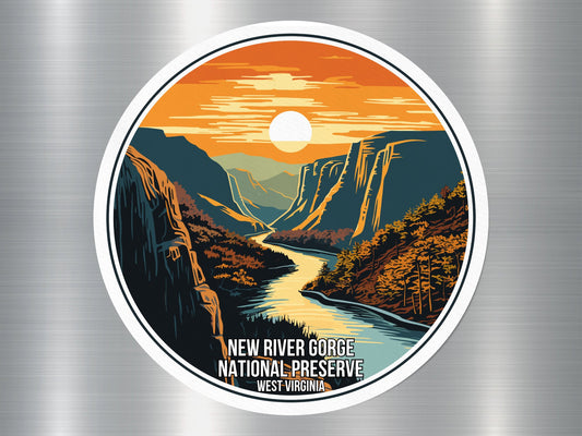 New River Gorge West Virginia US National Preserve Sticker