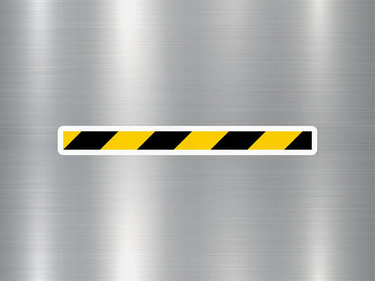 Safety Tape Barrier Sign Sticker