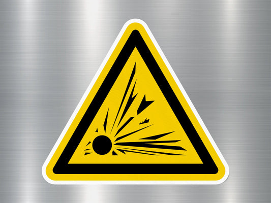 Explosive Materials Sign Sticker