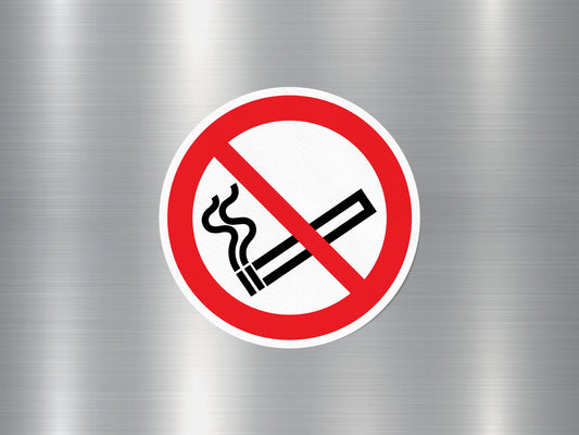 No Smoking Sign Sticker