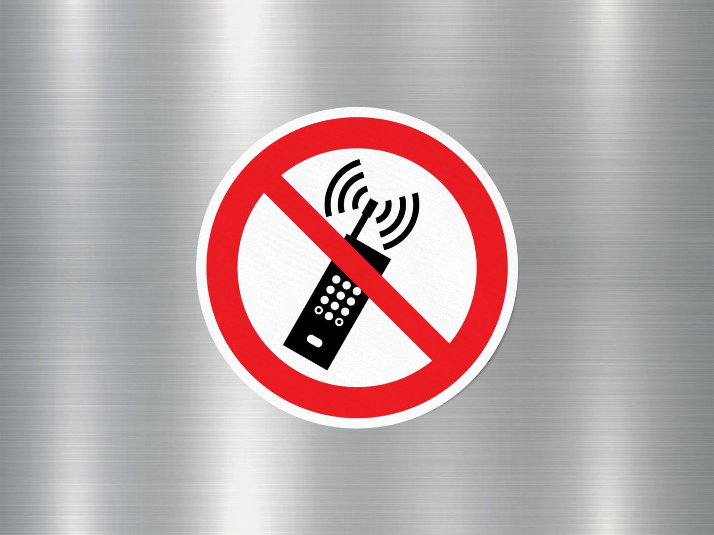 No Mobile Phones Sign Sticker