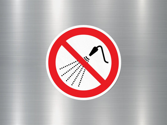 Do Not Spray Sign Sticker