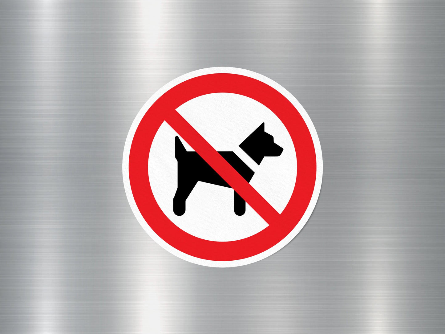 No Dogs Allowed Sign Sticker