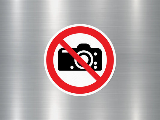 No photography Sign Sticker