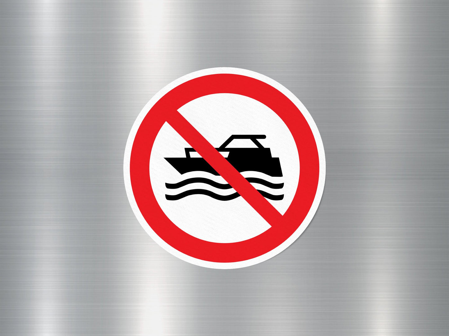 No Mechanically Power Craft Sign Sticker