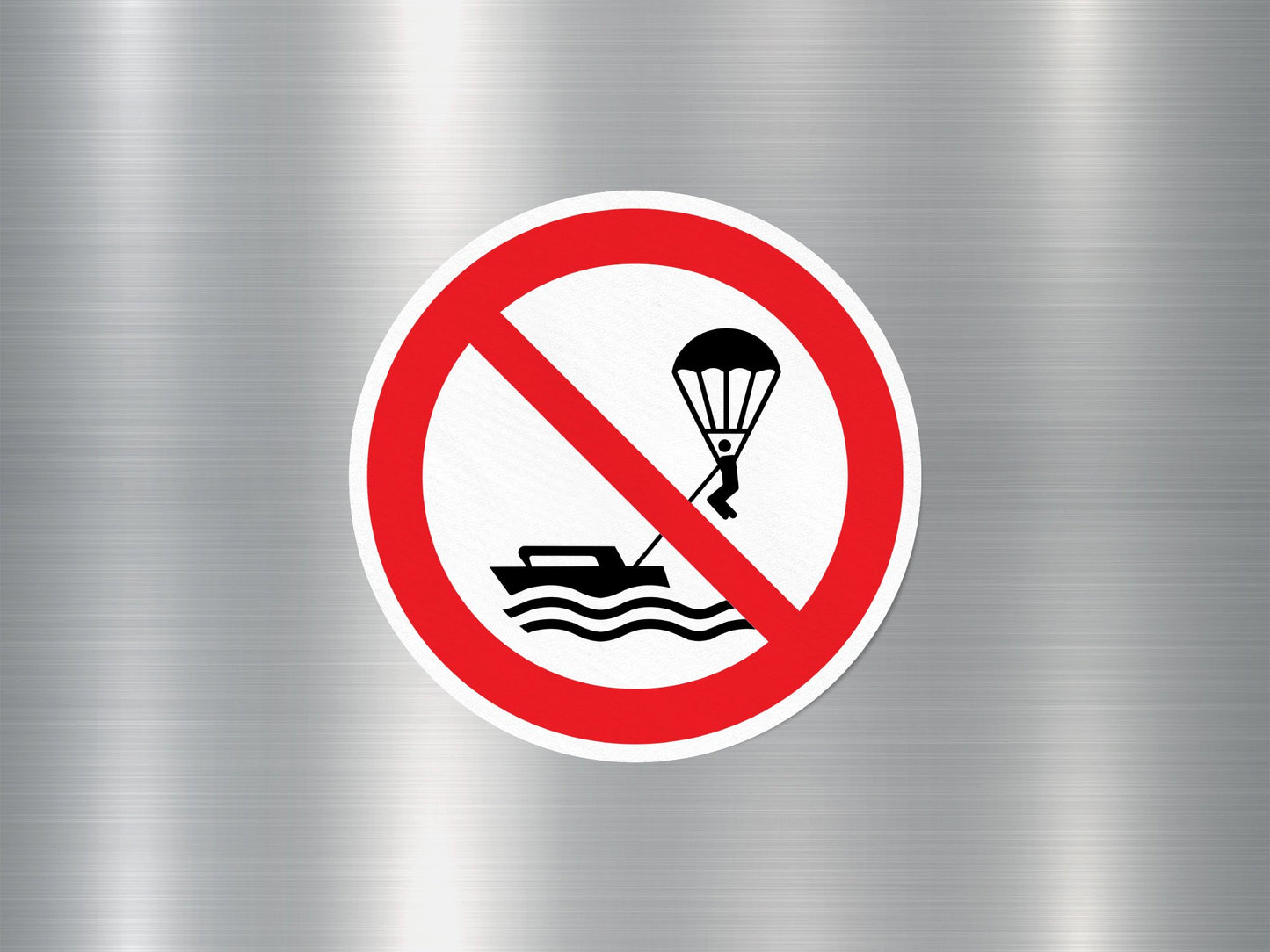 No Parasailing Sign Sticker