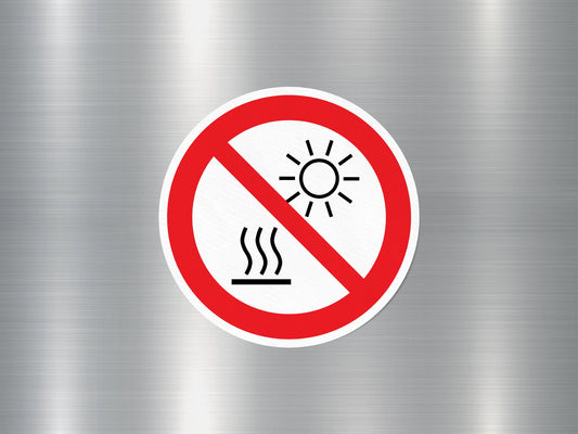 Do Not Expose Direct Sunlight Sign Sticker