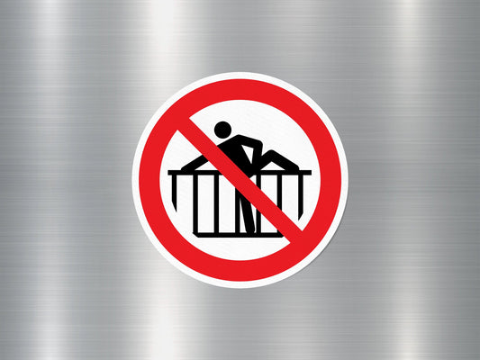 No Climb Sign Sticker