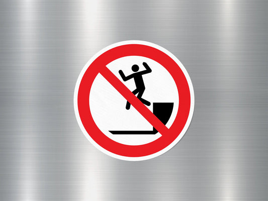 No Jumping Sign Sticker