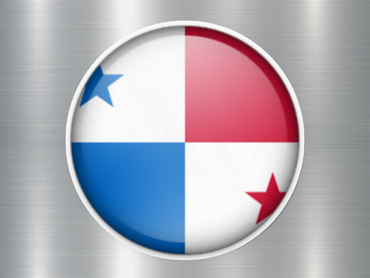 Panama Button Flag Sticker