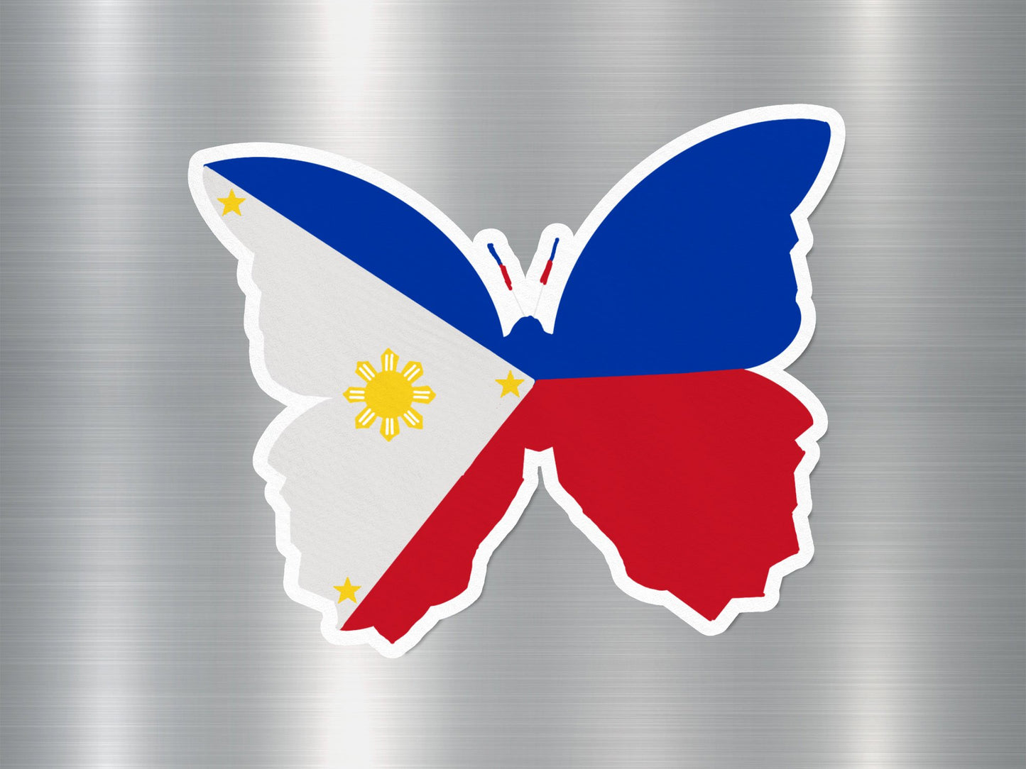 Philippine Butterfly Flag Sticker