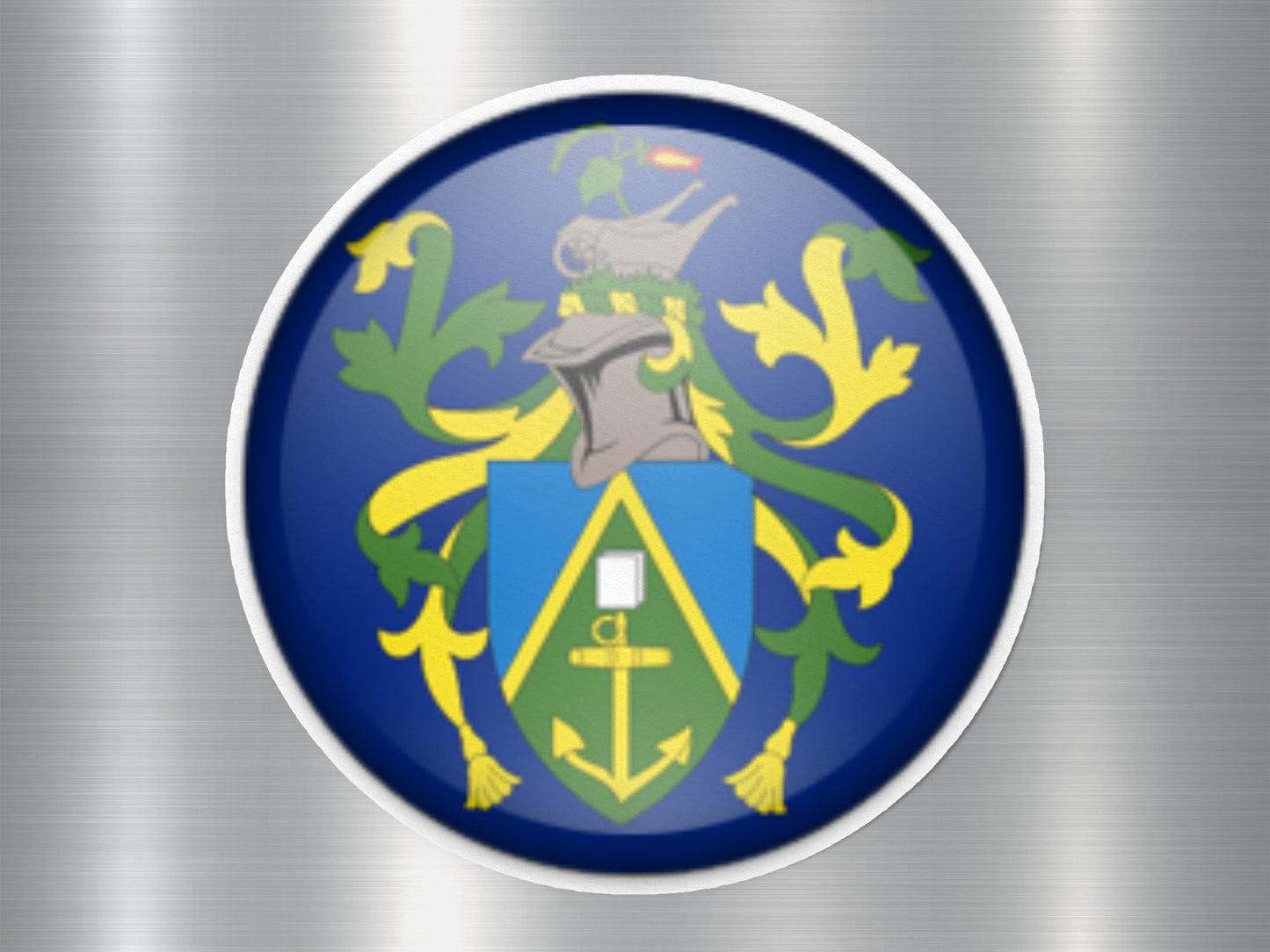 Wholesale Pitcairn Islands Button Flag Sticker
