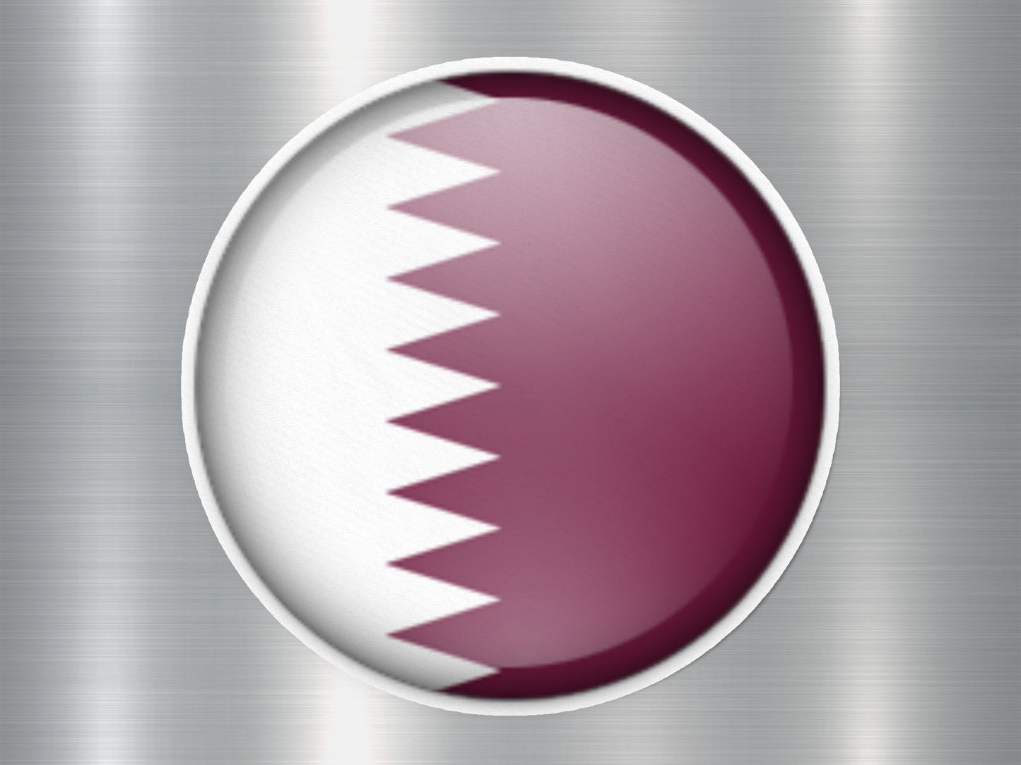 Wholesale Qatar Button Flag Sticker