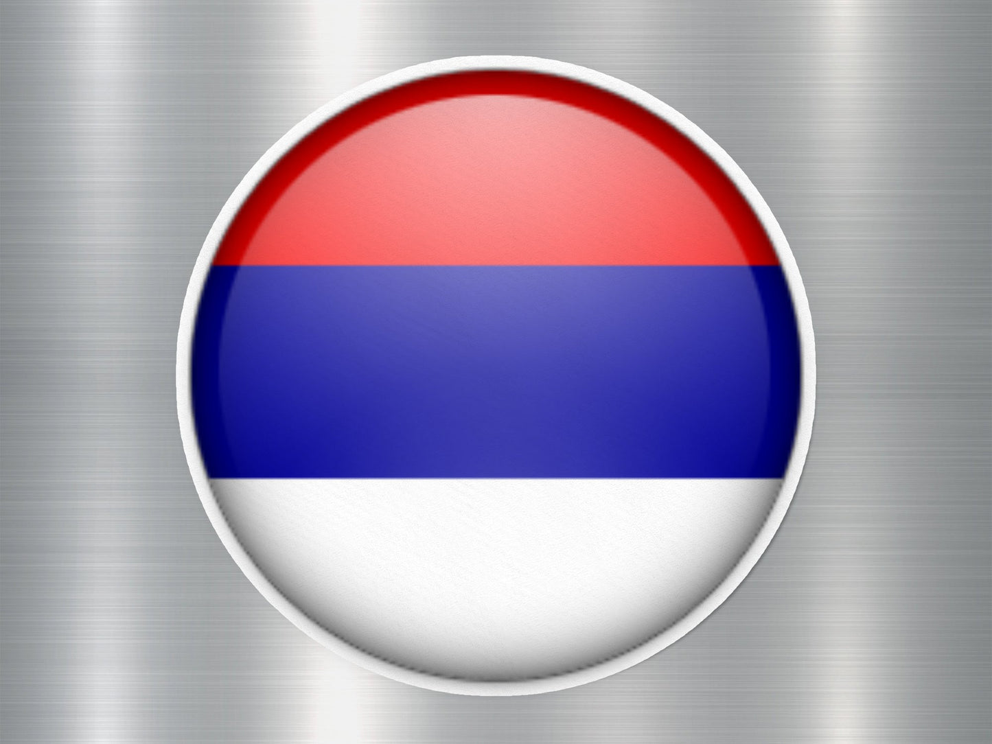 Wholesale Serbia 1 Button Flag Sticker