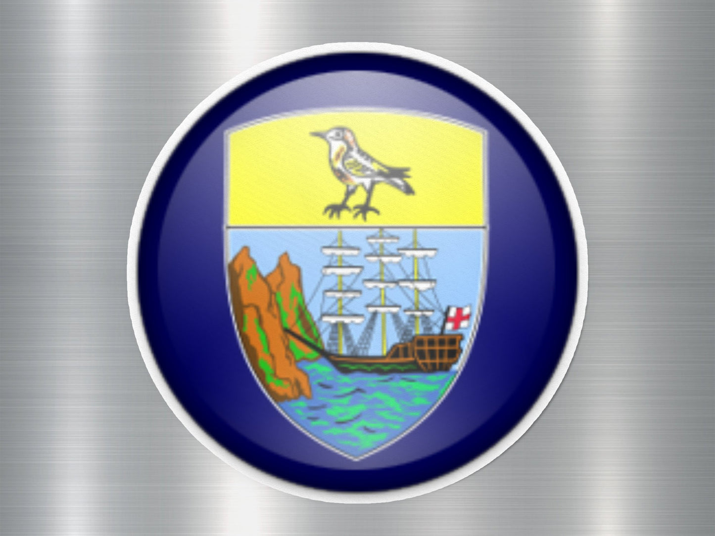 Wholesale Saint Helena Button Flag Sticker
