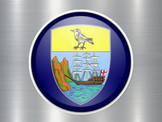 Saint Helena Button Flag Sticker