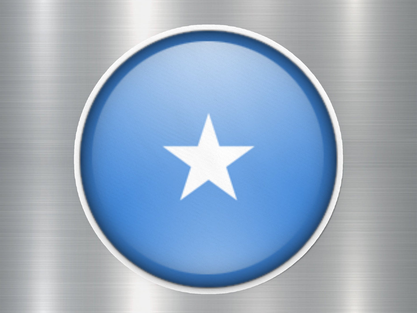 Somalia Button Flag Sticker