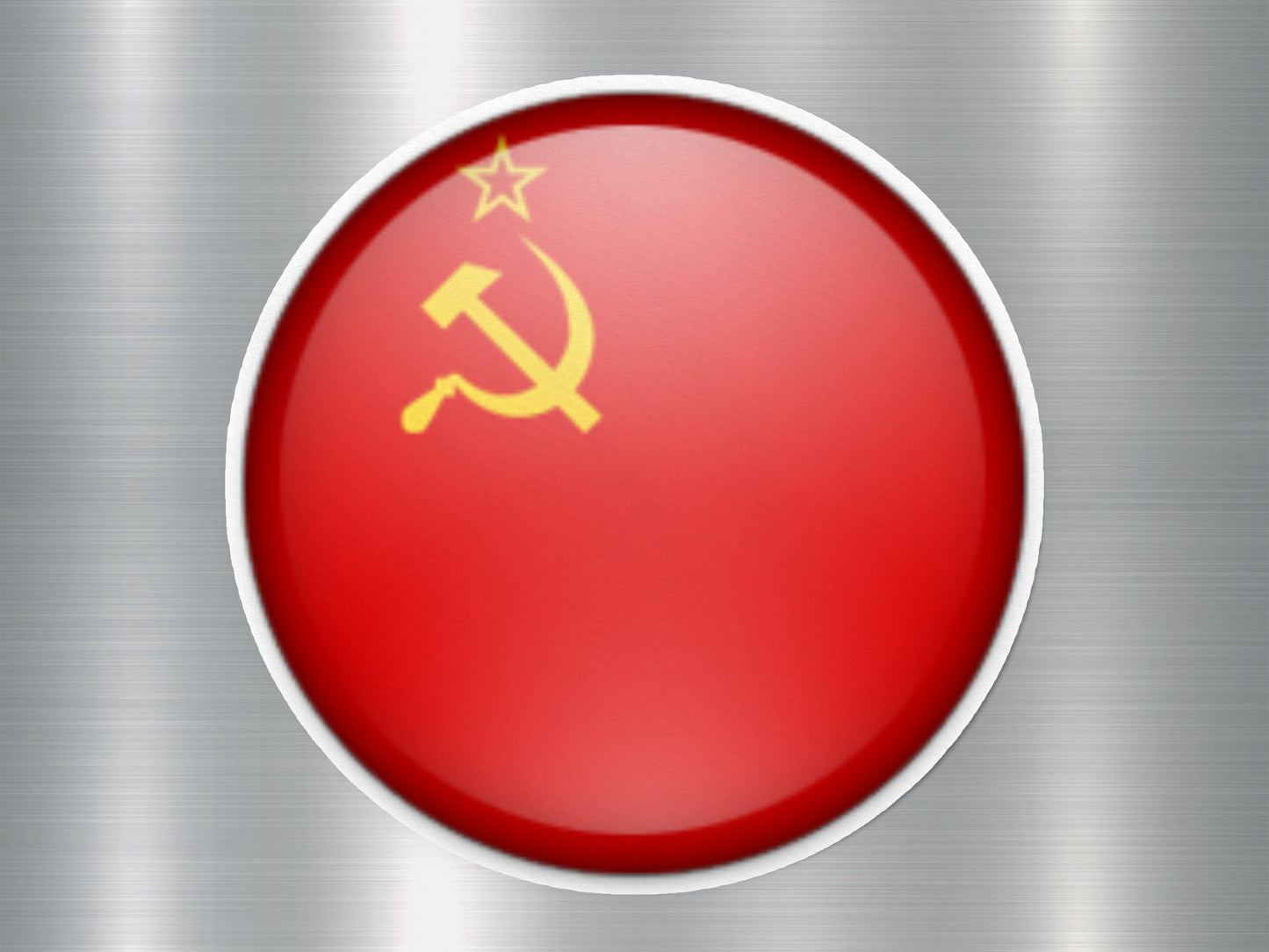 Vietnam Button Flag Sticker