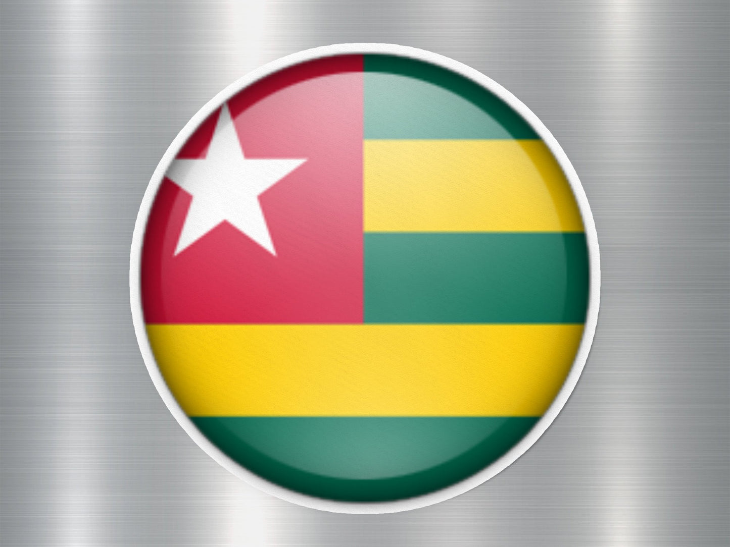 Togo Button Flag Sticker