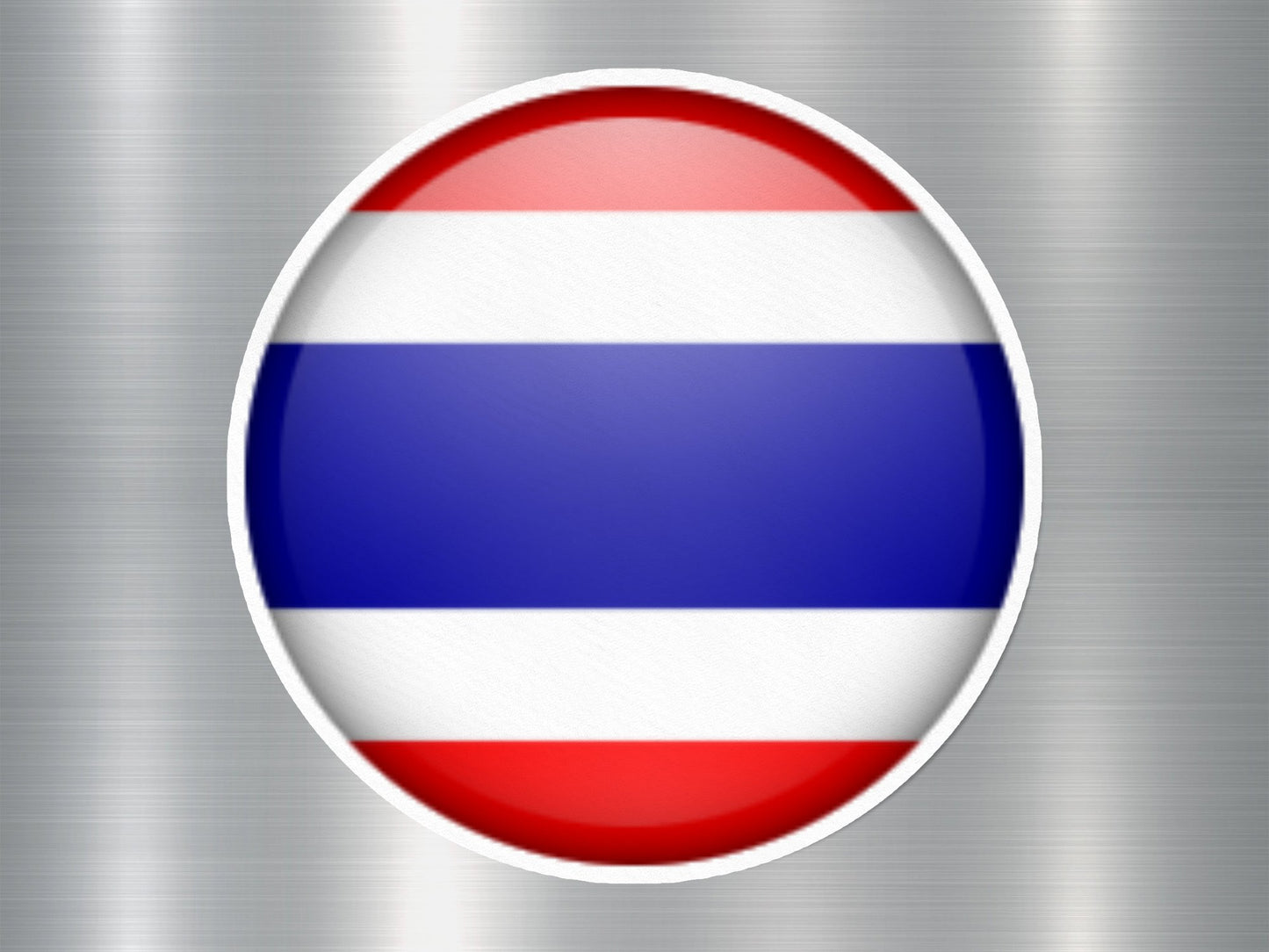 Thailand Button Flag Sticker