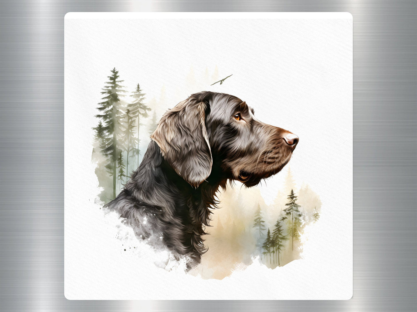 German Wirehaired Dog Sticker